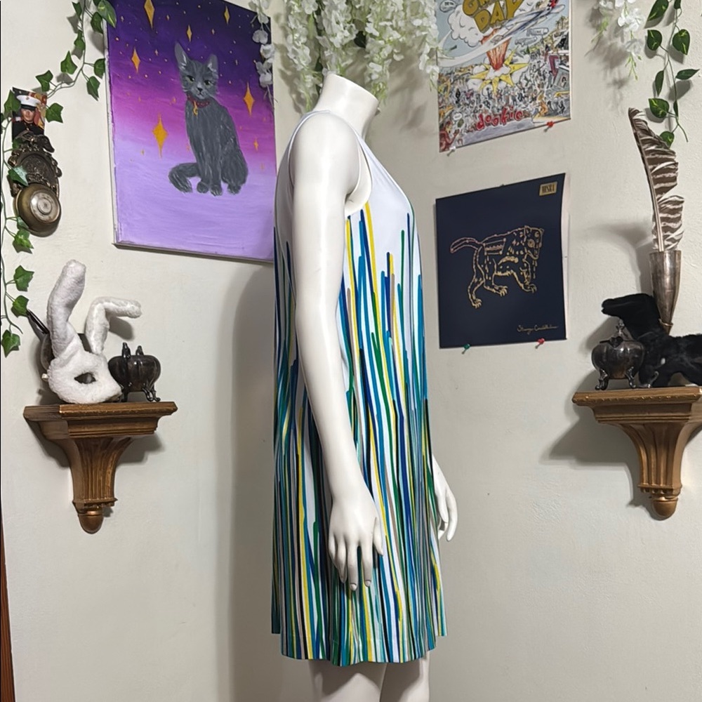 Colorful Striped Calvin Klein Dress - Picture 2 of 3